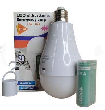 LED Лампочка FAE‑3920 с 2 аккумуляторами 18650 и крючком 2078 фото