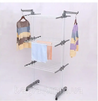 Сушилка для одежды Garment Rack Бело-серая 1117 фото