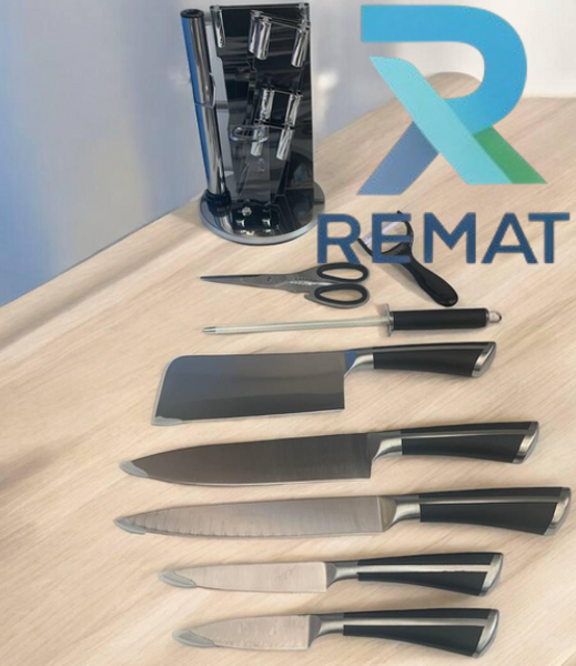 Набір ножів KNIFE SET 8 предметів на красивій підставці 269 фото