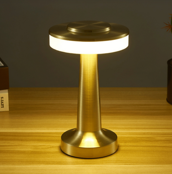 Настольная аккумуляторная LED лампа mAh 2W 2000-6500K USB Rose Gold 30002 фото